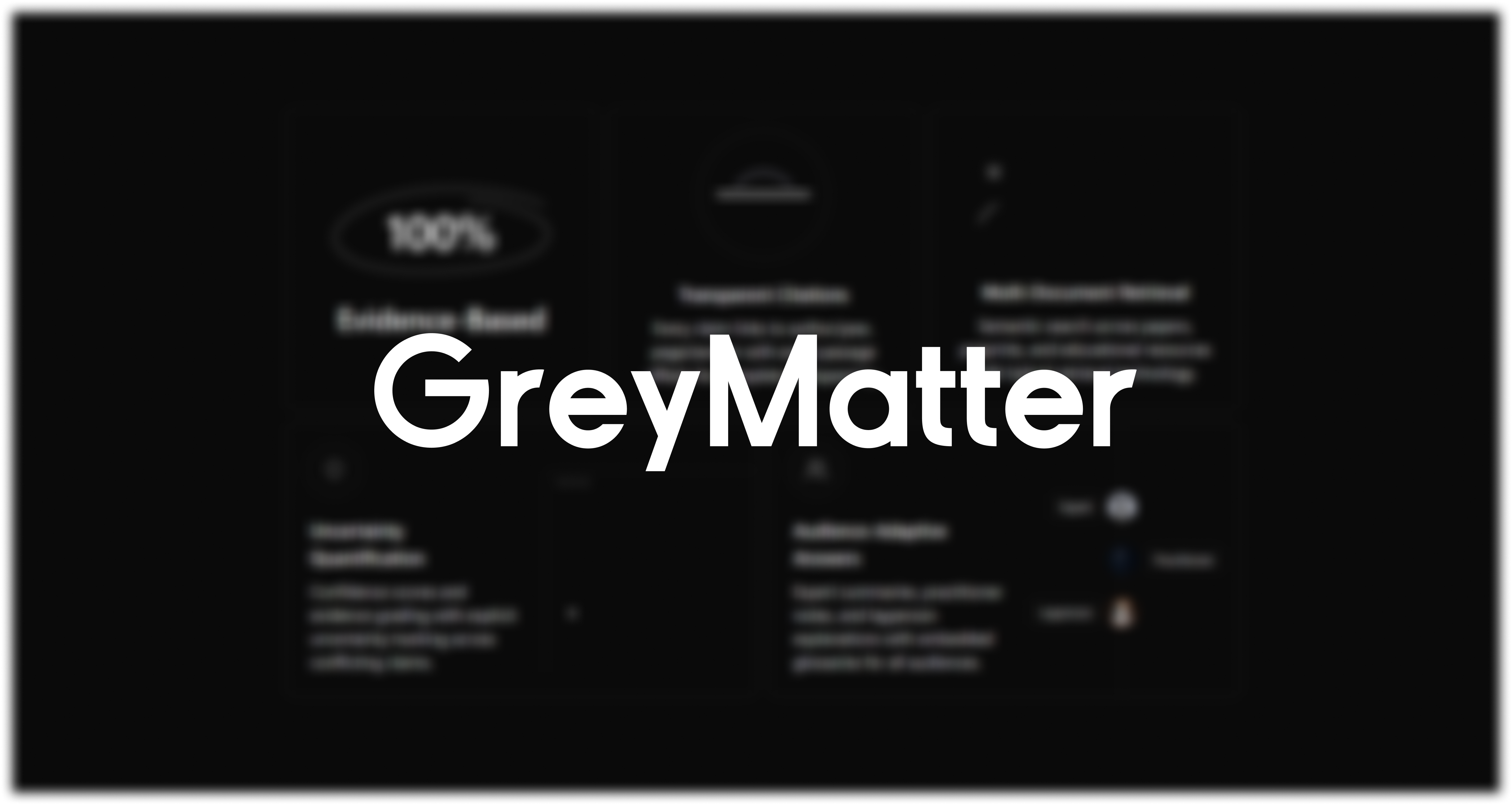 GreyMatter — Dark Matter Research Discovery Platform